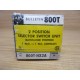 Allen Bradley 800T-HX2A Selector Switch 800THX2A Ser. N, W 800T-XA