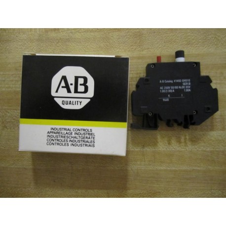 Allen Bradley 1492-GH010 Circuit Breaker 1 Amp 1492GH010 Series B