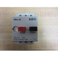 AEG 910-201-209 6.3-10A Starter MBS25 910-201-209-000 - Used