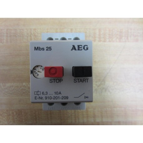 AEG 910-201-209 6.3-10A Starter MBS25 910-201-209-000 - Used