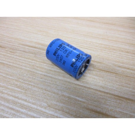 Philips 3407 CK Capacitor 1200µF 200V - Used