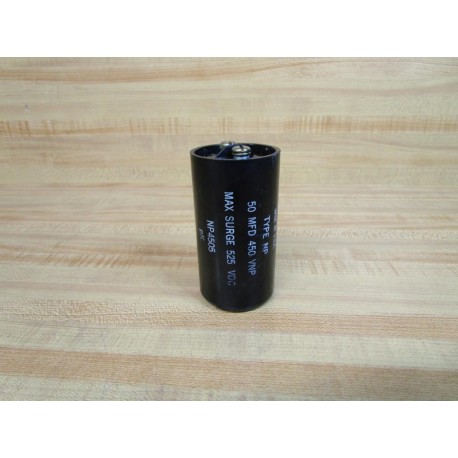 Mallory NP4505 50MFD 450VNP Capacitor - New No Box