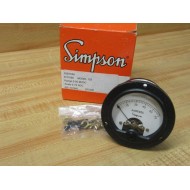 Simpson 01560 Panel Meter Modified & Calibrated - Refurbished