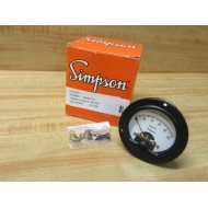 Simpson 08940 Panel Meter Modified & Calibrated - Refurbished