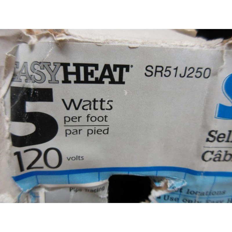 EasyHeat SR51J250 Easy Heat Self Regulating Cable