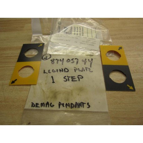 Demag 87405744 Legend Plate (Pack of 2)