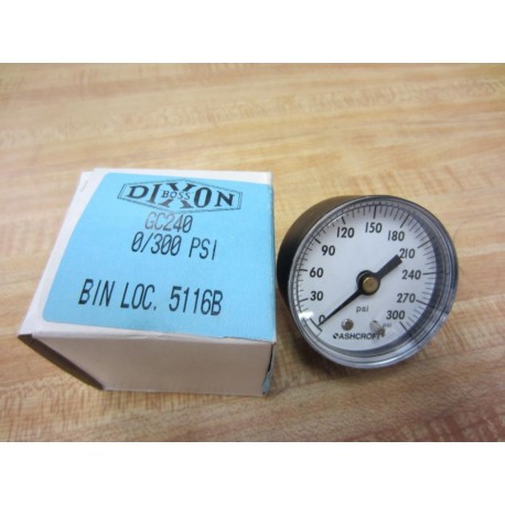 Dixon GC240 Gauge 0300 PSI