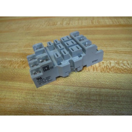 Square D 8501-NR82 Relay Socket 8501NR82 15A300V (Pack of 3) - New No Box