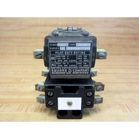 Square D 7001-D0-22 Magnetic Relay 7001-DO-22 48VDC Coil - New No Box