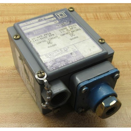 Square D 9012-GEW-2 Electrical Pressure Switch 9012GEW2 Ser. C - Used