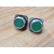 Allen Bradley 800T-A Push Button 800TA Green Push Button (Pack of 2) - Used
