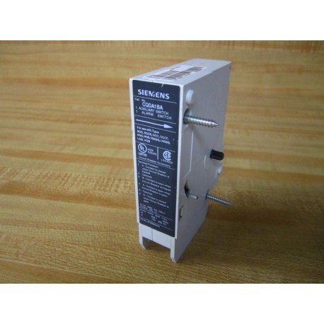 Siemens CQDA1BA Aux.Switch & Alarm Switch Combo - New No Box