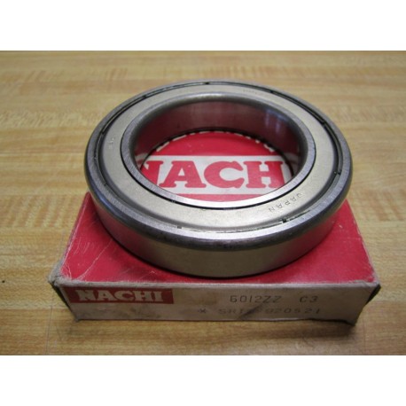 Nachi 6012ZZ C3 Shielded Deep Groove Ball Bearing 6012Z