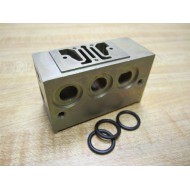 Numatics 229-718 Manifold Block 229718 With O-Rings (Pack of 5) - Used