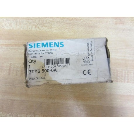 Siemens 3TY6 500-0A Contacts 3TY65000A