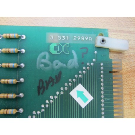 Milacron 3 531 2989A Circuit Board 35312989A Rev.D - Parts Only