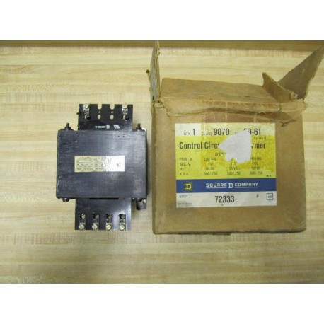 Square D 9070 EO-61 Transformer 9070 E0-61