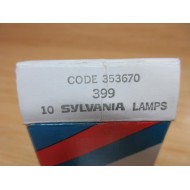 Sylvania 399 Miniature Lamp Bulb 353670 (Pack of 10)