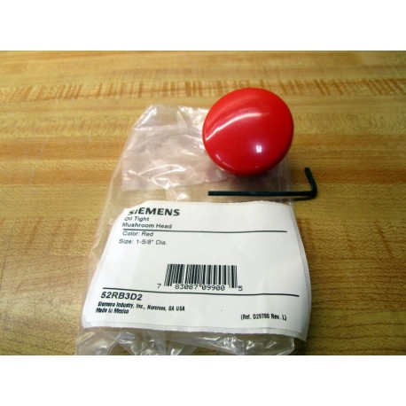 Siemens 52RB3D2 Mushroom Head Red