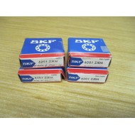 SKF 6201 ZJEM Ball Bearing 6201-ZC3 (Pack of 4)