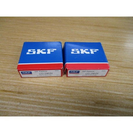 SKF 6203 2ZNRJEM Ball Bearing 6203-2ZNC3GJN (Pack of 2)