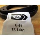 Gates B61 HI-Power II Smooth Belt 17.1.061 (Pack of 2)