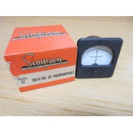 Simpson Model 27 Meter 27 100-0-100 DC Microamperes