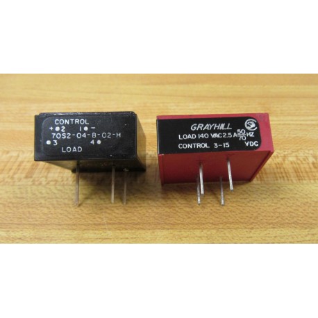 Grayhill 70S2-04-B-02-H Relay 70S204B02H (Pack of 2) - New No Box