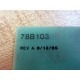 Magtrol 78B103 Circuit Board FDC-1 Rev.A - Used