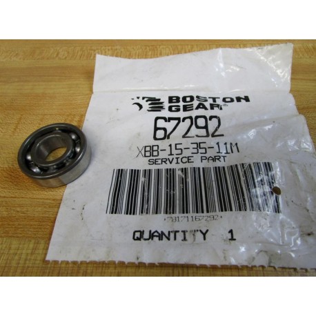 Boston Gear 67292 Nachi Ball Bearing XBB-15-35-11M