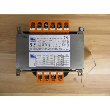 Rathgerber ET 630 CNA Transformer ET630CNA - New No Box