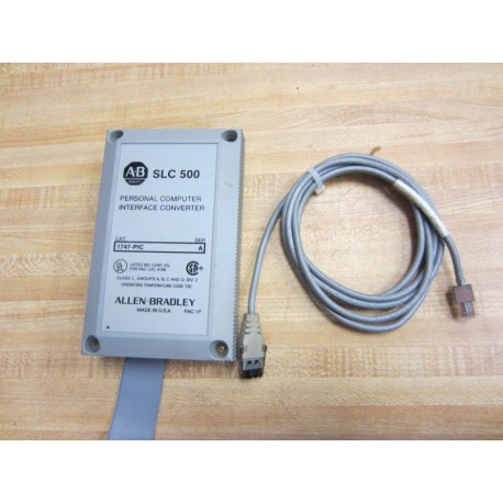 Allen Bradley 1747-PIC SLC500 Computer Interface 1747PIC Ser A WCables - Used