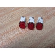 IDI 1050-QC1 Indicator Light 1050QC1 Red 125VAC 12 W (Pack of 3) - New No Box