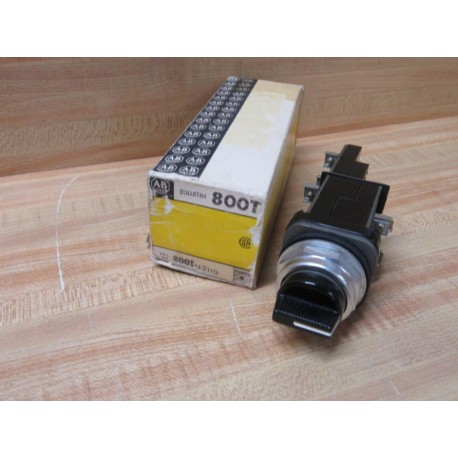 Allen Bradley 800T-J2H9 3 Pos. Selector Switch 800TJ2H9 W(3) N.O.-N.C. Contacts
