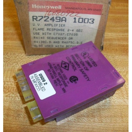 Honeywell R7249A-1003 Ultra Violet Amplifier R7249A1003