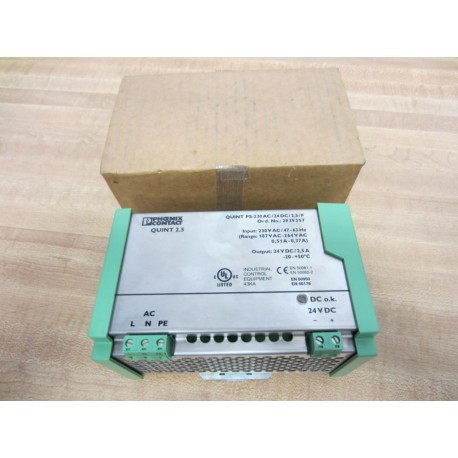 Phoenix Contact 2939357 Power Supply 78-102-1300 QUINT PS-230AC24DC2,5F