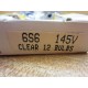 General Electric 6S6-145V Two Packs Of 12 Clear Indicator Bulbs - 6W 145V