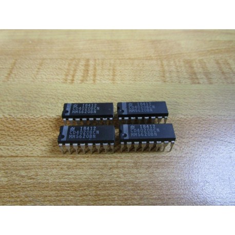 National Semiconductor CD4020BCN Binary Counter MM5620BN (Pack of 4) - New No Box