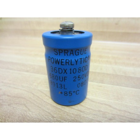 Sprague Powerlytic 36DX1080D Capacitor - New No Box