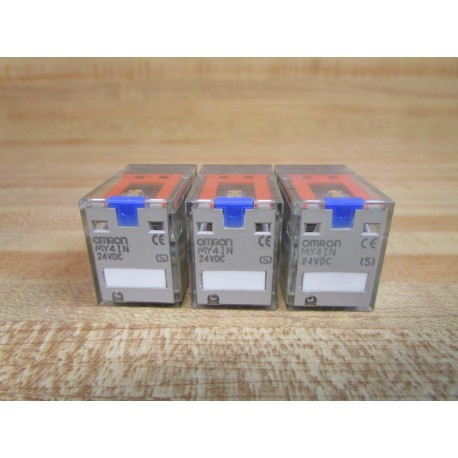 Omron MY4IN-24VDC (S) Relay MY4IN-24VDC (Pack of 3) - Used