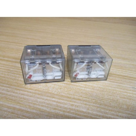 Omron LY4N-110120VAC Relay LY4N110120VAC (Pack of 2) - New No Box