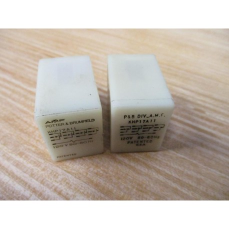 Potter & Brumfield KHP-17A11-120V Relay KHP17A11120 (Pack of 2) - Used