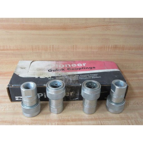 Parker 4000-4 Pioneer Quick Coupling 40004 12" NPTF (Pack of 4)