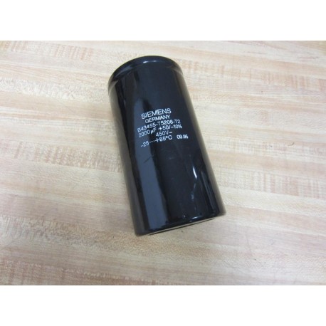 Siemens B43455-S5208-T2 Cap. 2000uF+50-10% 450V - New No Box