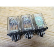 Omron MK3P-5 Relay MK3P5110 24VDC, Chipped (Pack of 3) - Used