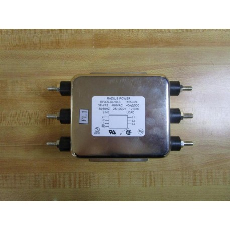 Intertek RP305-40-10-S Power Line Filter RP3054010S - Used