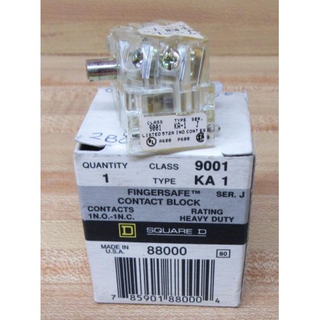 Square D 9001 KA-1 Schneider Contact Block 88000