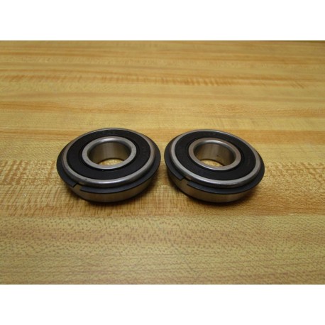 Peer 6204-RLD Radial Bearing WSnap Ring 6204RLD (Pack of 2) - New No Box