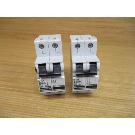 ABL Sursum 2DU10 10A Circuit Breaker D10A (Pack of 2) - Used