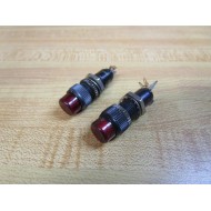 Dialco 250-7538-14-504 Indicator Light 250753814504 Red (Pack of 2) - Used